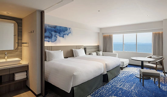 高級雙床海景