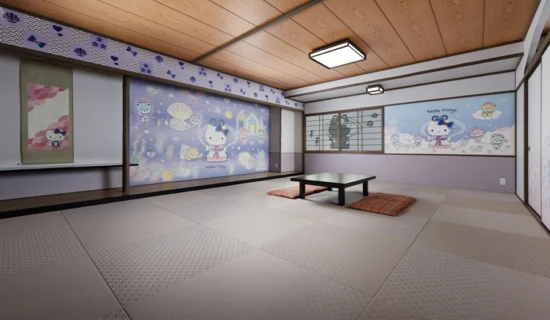 ハローキティルーム　和・TENNYO｜グランドメルキュール別府湾リゾート＆スパ