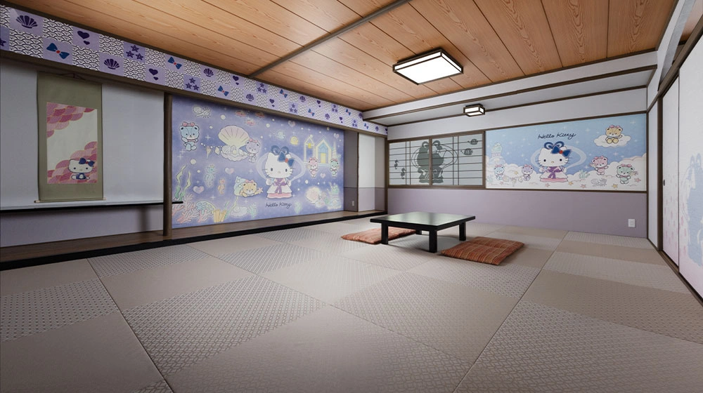 ハローキティルーム　和・TENNYO｜グランドメルキュール別府湾リゾート＆スパ